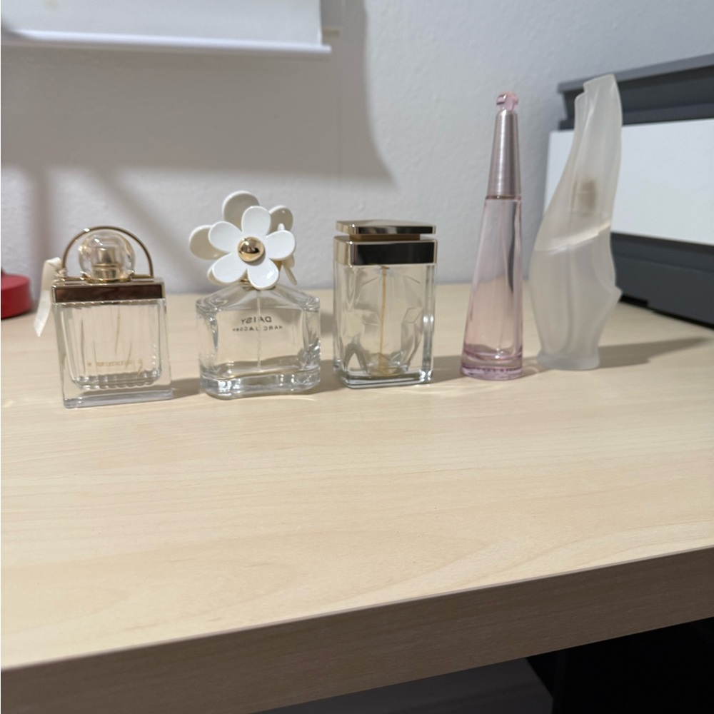 Empty perfume bottles